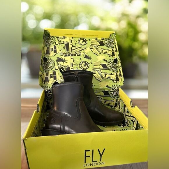 NEW Fly London Mizi102Fly Rug Diesel/Black Size 38 - Picture 2 of 13